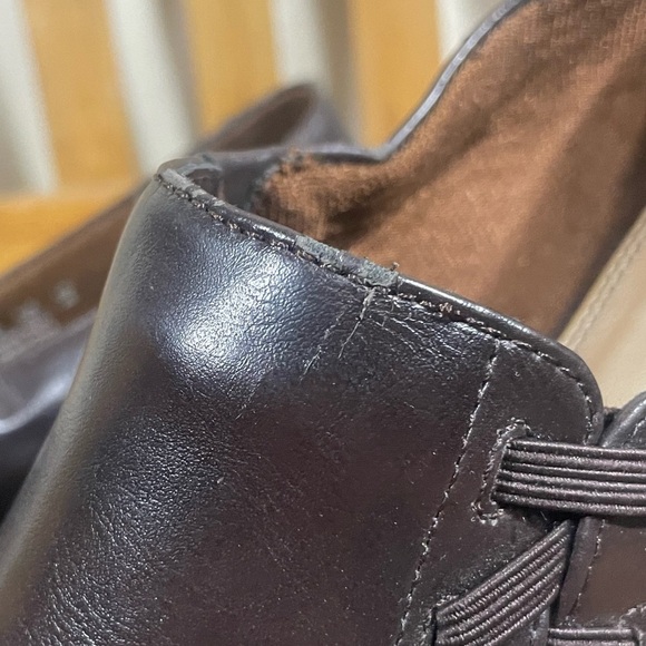 Women's Life Stride Brown Oxford Slide Walking Work Comfort Shoe Size 11M - Picture 4 of 9